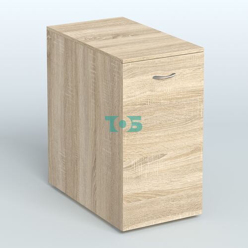 Тумба с выкатной секцией Деко, цвет белый