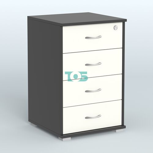 Тумба Нотте подкатная (4 ящика с замком)