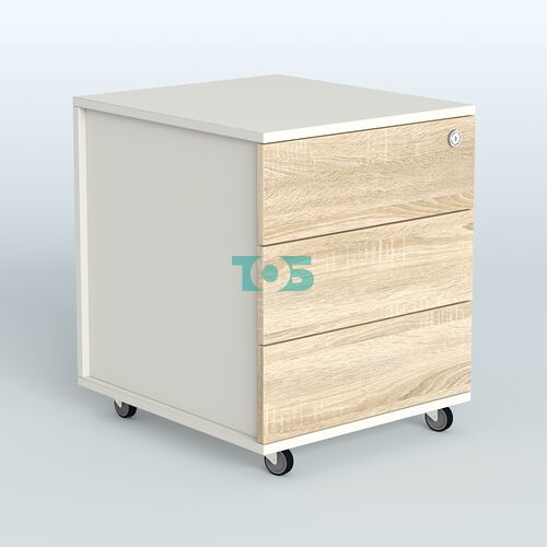 Тумба мобильная Киви, цвет белый