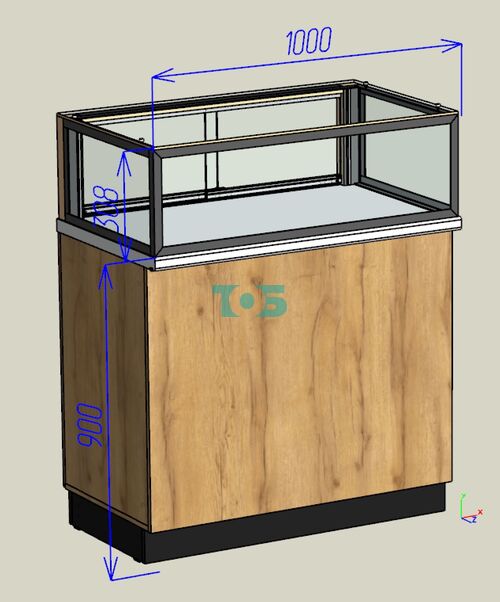 Витрина Круассан для выпечки №3