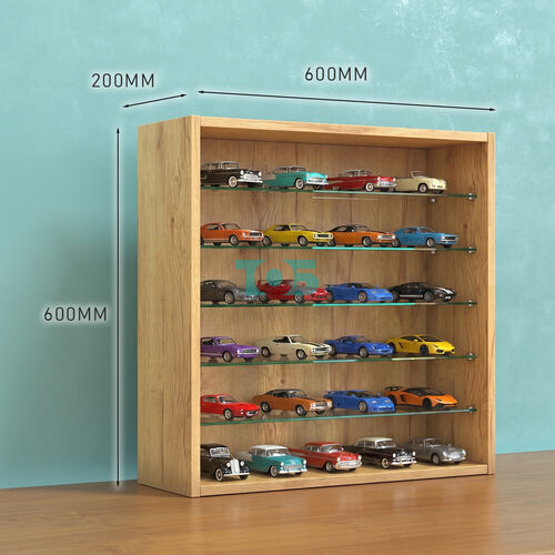 Витрина настольная №201-5Г-П открытая с пятью прозрачными полками 