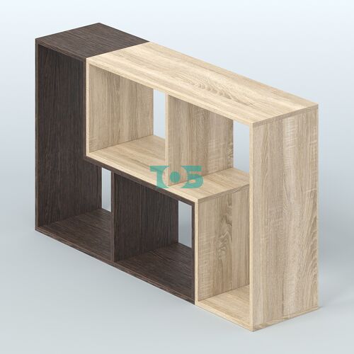 Торговый стеллаж Лофт №1 малый двухмодульный