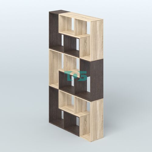 Высокий торговый стеллаж Лофт №3 шестимодульный