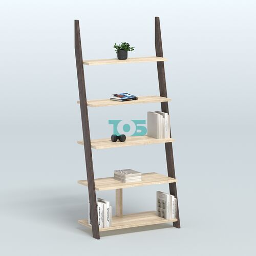 Торговая пристенная стойка ЛОФТ с пятью полками №1-950