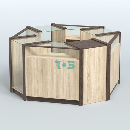 Торговый островок в стиле ЛОФТ с прозрачными фасадами №3 (4,72 кв.м)