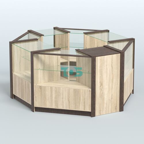 Торговый островок в стиле ЛОФТ восьмиугольный №5 (5,38 кв.м)