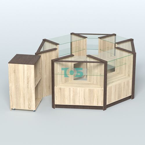 Торговый островок в стиле ЛОФТ восьмиугольный №5 (5,38 кв.м)