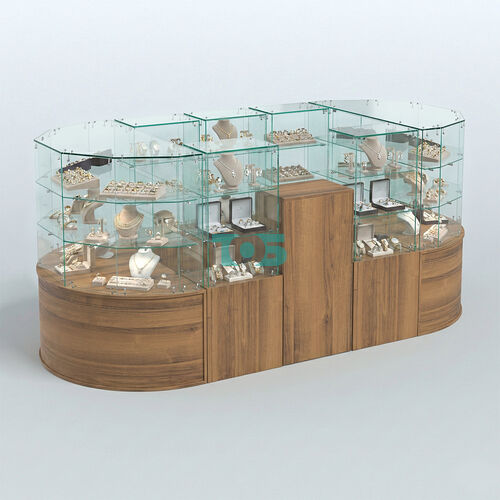 Круглый стеклянный островок-павильон серии КОЛЬЦО овальный №2