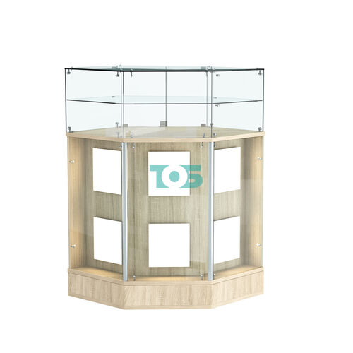 Прилавок со световым коробом и одной полкой №7