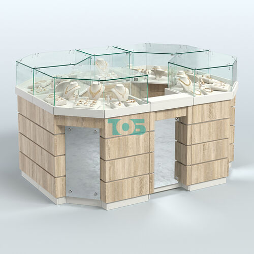 Торговый островок GOLD с зеркальным фасадом №1-1 (3,13 кв.м)