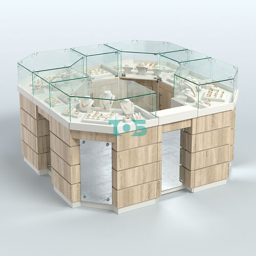 Торговый островок GOLD с зеркальным фасадом восьмиугольный №2-1 (4,04 кв.м)