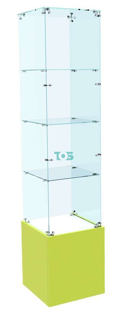 Стеклянная открытая витрина для аптеки первой линии ЛАЙМ-106