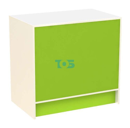 Недорогой "глухой" прилавок из ДСП для аптеки ЛАЙМ-НПЭ-01-900