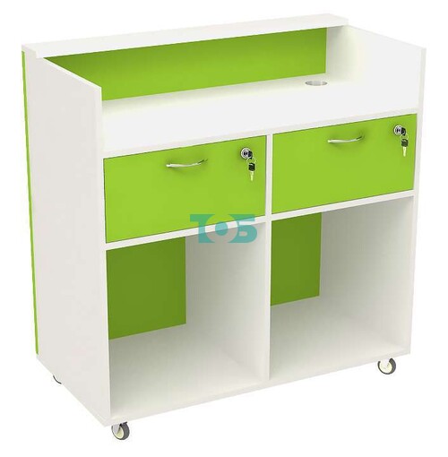 Кассовый прилавок на колёсах для аптеки ЛАЙМ-КПИ-51