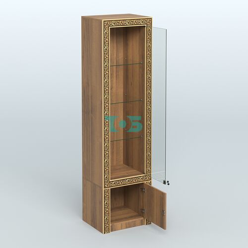 Витрина из ДСП с декором №ВБА-2