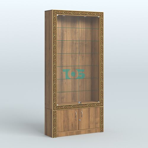 Витрина закрытая с декором №ВБА-31