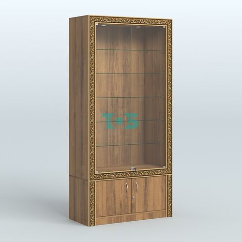 Витрина прямоугольная с декором №ВБА-501