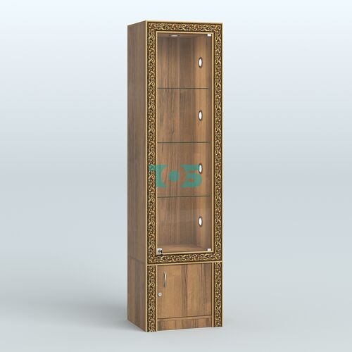 Витрина с декором и накопителем №ВБА-2С