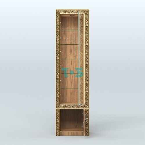 Витрина высокая с декором №ВБА-502С