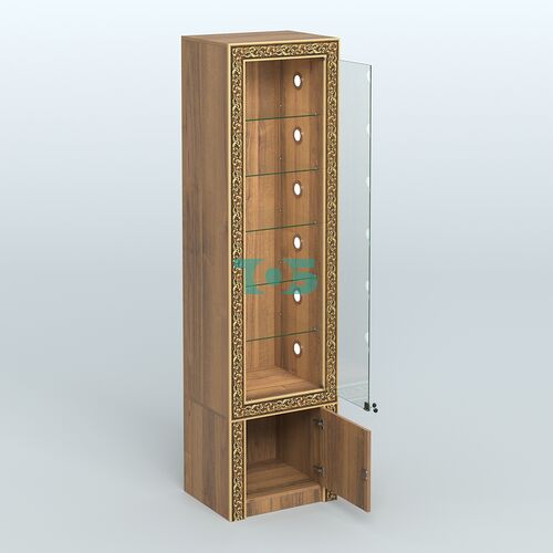 Витрина высокая с декором №ВБА-502С