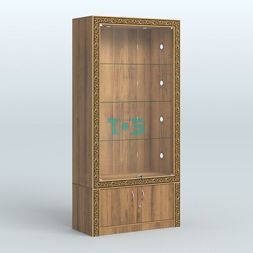 Витрина с декором и тумбой №ВБА-1С