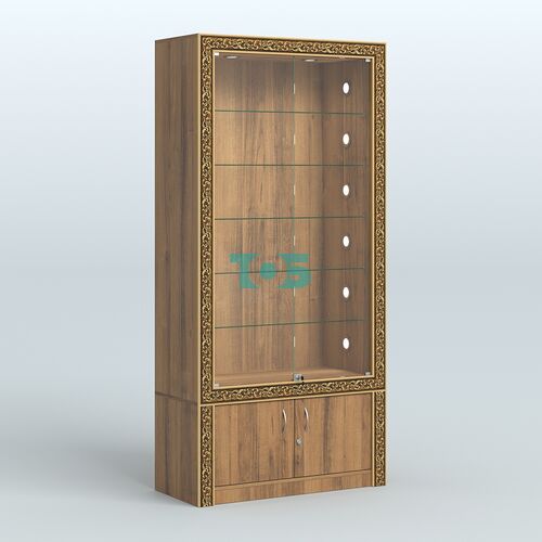 Витрина отдельно-стоящая с декором №ВБА-501С