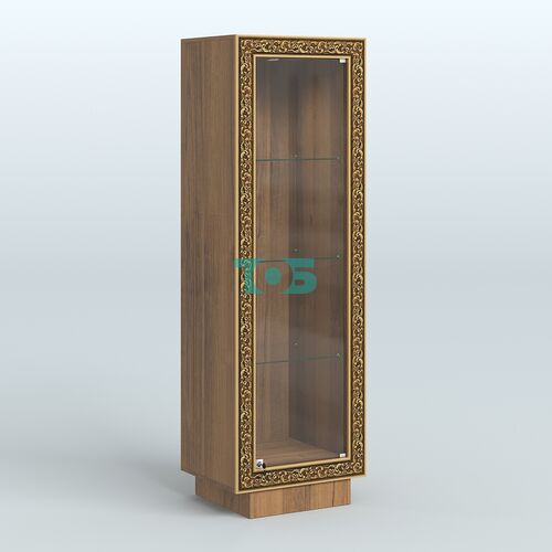 Низкая витрина из ДСП с декором НБА-1