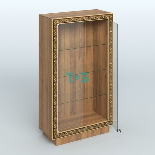 Низкая витрина с декором и верхней подсветкой НБА-5