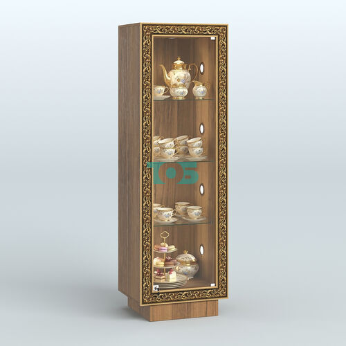 Низкая витрина с декором на цоколе НБА-1С