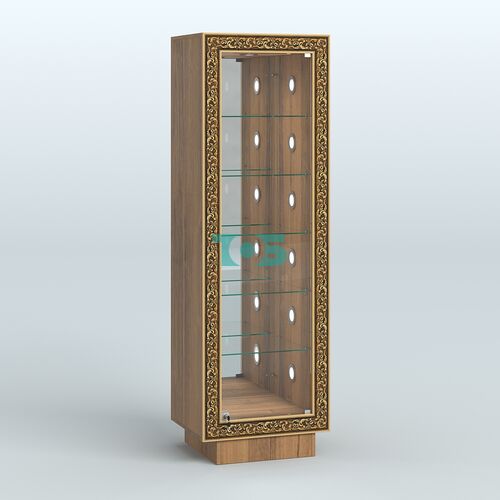 Низкая пристенная витрина с декором НБА-503С