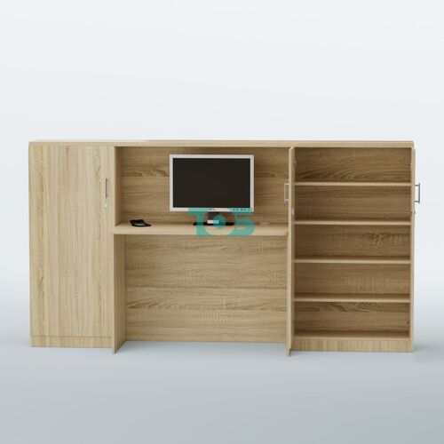 Ресепшен с закрытыми тумбами и фасадным декором серии ВЕГА №1Д