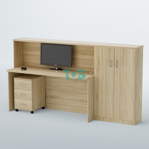 Ресепшен с тумбами и подставкой под системный блок ВЕГА №6