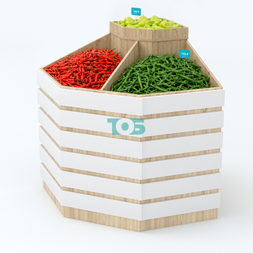 Прилавок FRUIT-COURT №3ДП
