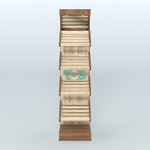 Стеллаж для хлеба и выпечки с полками - корзинами и фризом Феникс №5Ф