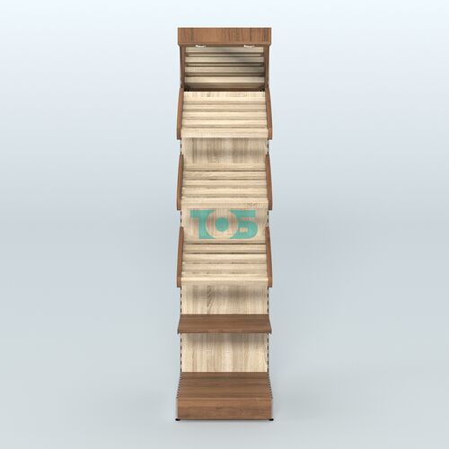 Стеллаж для хлеба и выпечки с полками - корзинами и фризом Феникс №16Ф