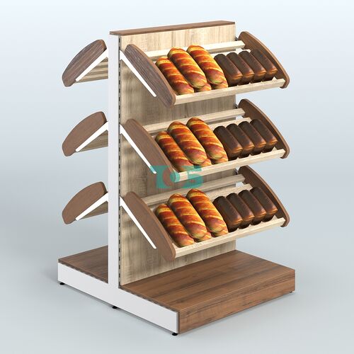 Стеллаж для хлеба и выпечки островной низкий СХОН-01