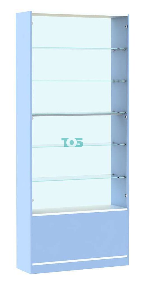 Аптечная витрина первой линии широкая серии СЭСП - ГОЛУБОЙ ГОРИЗОНТ №1-300