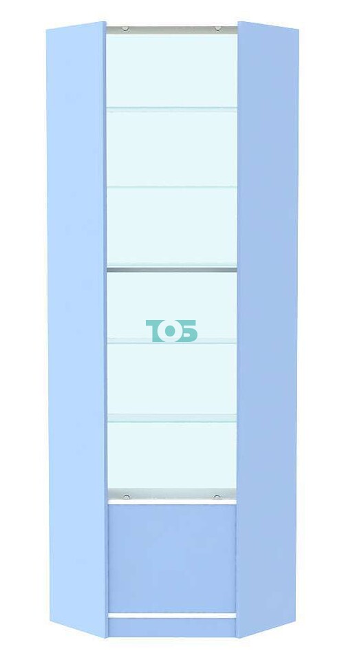 Аптечная витрина первой линии внутренний угол серии СЭСП - ГОЛУБОЙ ГОРИЗОНТ №6-300