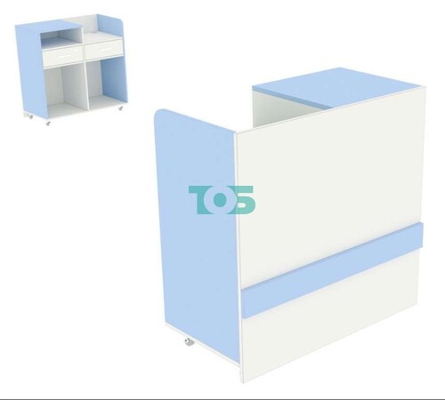 Кассовый прилавок для аптеки выкатной ГОЛУБОЙ ГОРИЗОНТ-2