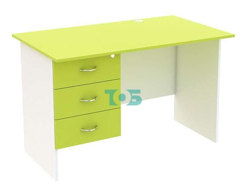 Стол однотумбовый в аптечный кабинет левосторонний серии ЛАЙМ С-06