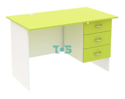 Стол однотумбовый в аптечный кабинет право-сторонний серии ЛАЙМ С-06