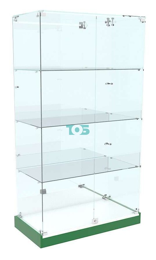 Стеклянная витрина в центр зала для аптеки ИЗУМРУД-ХП-07
