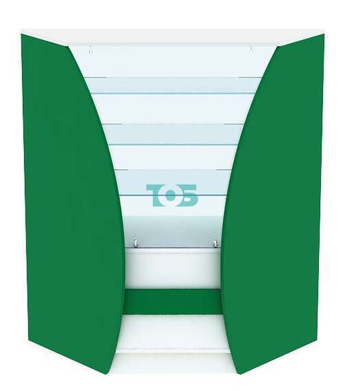 Аптечный прилавок внутреннего угла серии БРИЗ - ИЗУМРУД №4