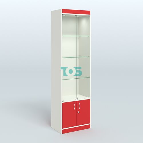 Витрина из ДСП с дверками для аптеки №2-400-1