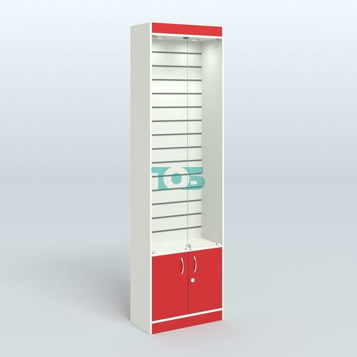 Витрина закрытая из ДСП с экономпанелью для аптеки №2-300-4