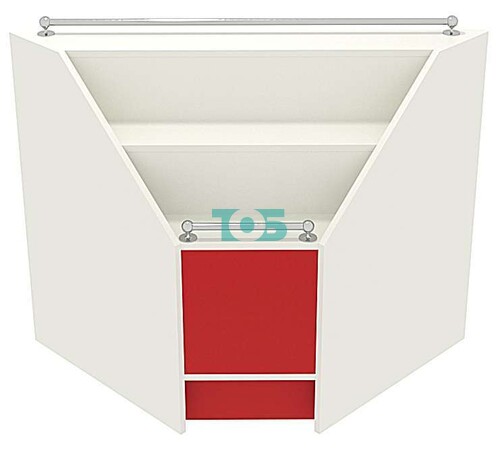 Прилавок - горка три ступени внутренний угол для аптеки RED-ПГ-2Б