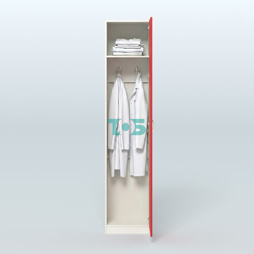 Аптечный шкаф для одежды персонала на одного человека №1