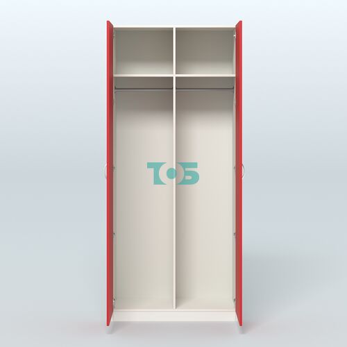 Аптечный шкаф широкий для одежды персонала №4