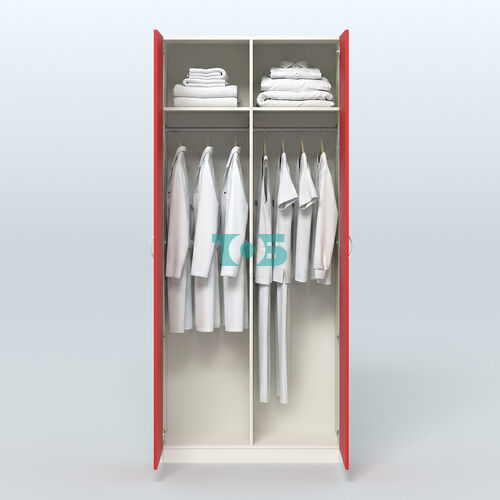 Аптечный шкаф широкий для одежды персонала №4