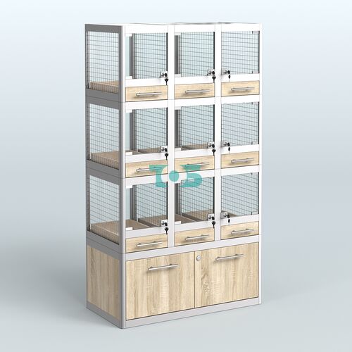 Витрина средняя для продажи животных - мелких грызунов в зоомагазин серии ДЕГУ - 03